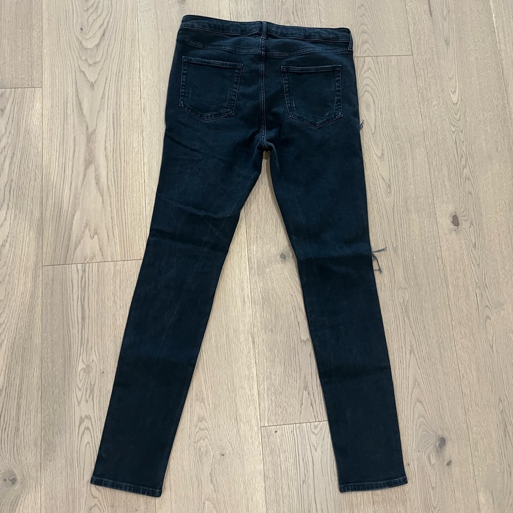 Topman Ripped Stretch Skinny Jeans - Picture 2 of 8